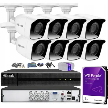 IP kamera Sada pro monitoring 8 venkovních kamer 5MPx HiLook TVI AHD CVI