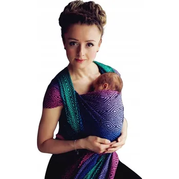 Šátek na nošení dítěte Šátek na nošení dětí tkaný Little Frog S