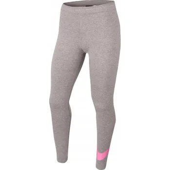 Dívčí legíny Dětské dlouhé klasické bavlna legíny Nike , šedé, velikost 170