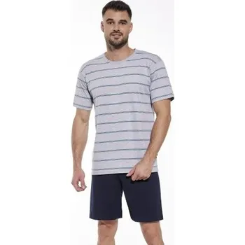 Pánské pyžamo Cornette 338/46 - bavlna Šedá 2XL
