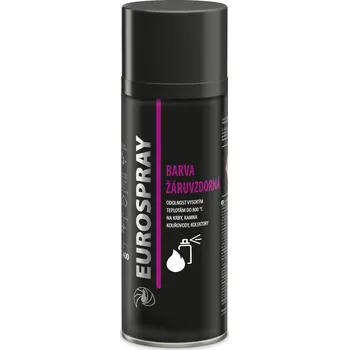 COLORLAK Eurospray žáruvzdorná barva AC734 400 ml, RAL 9006 stříbrná mat