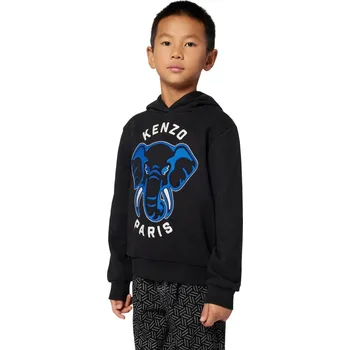 Chlapecká mikina Dětská bavlněná mikina Kenzo Kids K61437.102.108 černá 99X, vel. 108