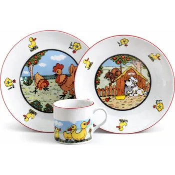 Talíř Thun 1794 NA DVORKU dětská souprava 3 dílná