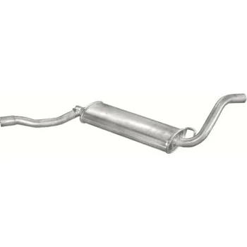 Střední díl výfuku Výfuk Polmostrów - zadní tlumič - díl výfuku AUDI 80 1.3, AUDI 80 1.6, AUDI 80 1.6 Diesel, AUDI 80 1.8, AUDI Coupe 1.8 (PR 01.02 [105-913])