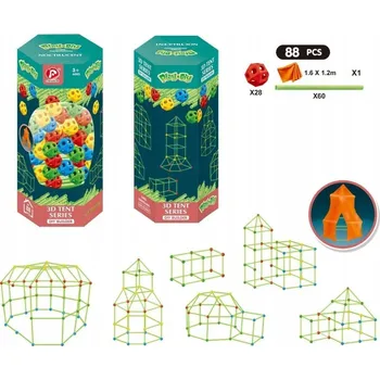 ostatní stavebnice MEGA SADA STAVEBNÍCH STAVEBNICE , TRUBIČKY , STAN DÍLŮ 88