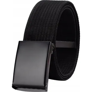 Opasek Široký plátěný PÁSEK GRACIO ČERNÝ 125 cm