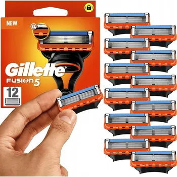Gillette Fusion5 náhradní holicí hlavice pro muže, 12 ks