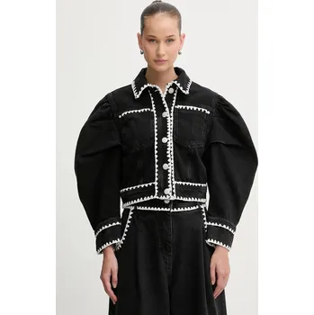 Pánský bomber Džínová bunda Farm Rio 352924 černá 99J, vel. S