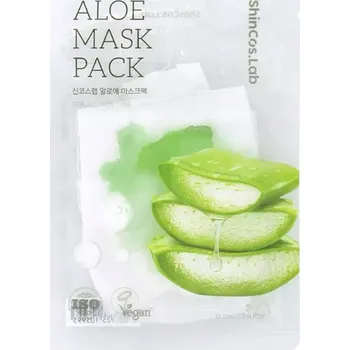 Pleťová maska Zklidňující textilní maska s aloe vera SHINCOS.LAB, 27 ml