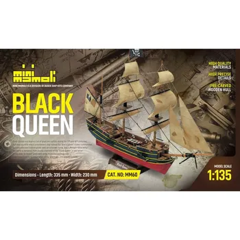 RC model lodě Mamoli Mini Mamoli Black Queen kit 1:135