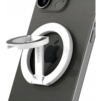 Držák na prst, stojánek Ring Stand Araree A-Ring MagSafe GripTok, bílý