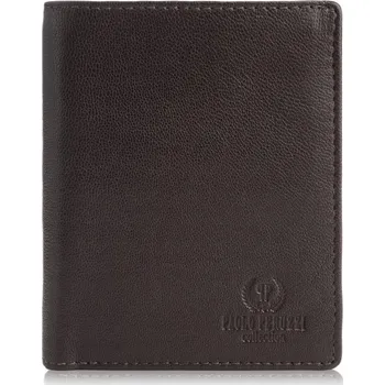 Peněženka Paolo Peruzzi peněženka z přírodní kůže hnědá - muž