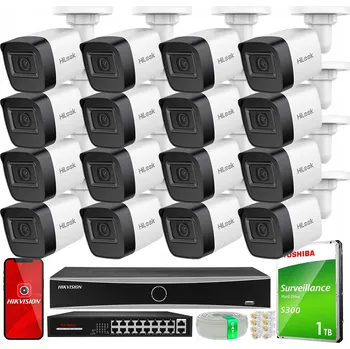 IP kamera Sada pro monitoring 16x IPCAM-B2-P Full HD, PoE, IR 20m, Hilook Hikvision