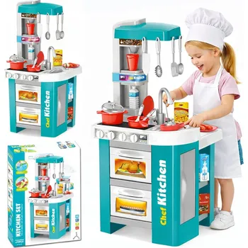 Dětská kuchyňka DĚTSKÁ KUCHYŇKA CHEF KITCHEN TROUBA PŘÍSLUŠENSTVÍ HRANÍ ROLÍ