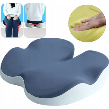 Polštář ORTOPEDICKÝ POLŠTÁŘ PRO SEDĚNÍ, PROFILOVANÝ, PAMĚŤOVÁ PĚNA, NA ŽIDLI, DO KŘESLA