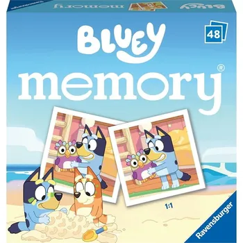 Dřevěná hračka Paměťová hra Ravensburger Bluey Memory 48 dílů