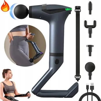 Masážní přístroj Masážní pistole LCD bezdrátová na tělo, záda, krk, nohy, hlavu masážní přístroj