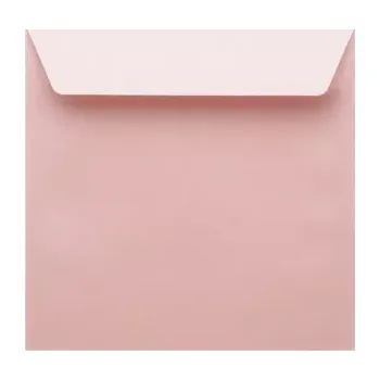 Obálka Metalická (perleťová) obálka růžová 155x155mm PS