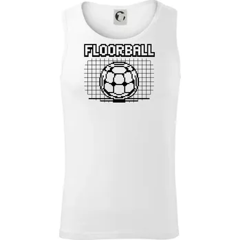 Floorball - 90s hra design - Tílko pánské Core - M ( Bílá )