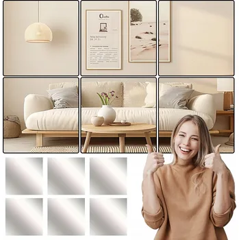 Zrcadlo Zrcadlo Bedee nástěnné čtverec 200 x 200 mm