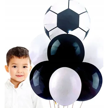 Balónek BALÓNKY NAROZENINOVÝ SET FOTBAL 7 ks FOTBAL