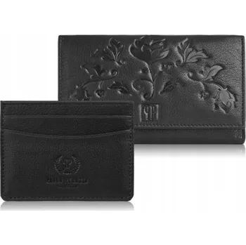 Peněženka Paolo Peruzzi dámská peněženka z pravé kůže černá