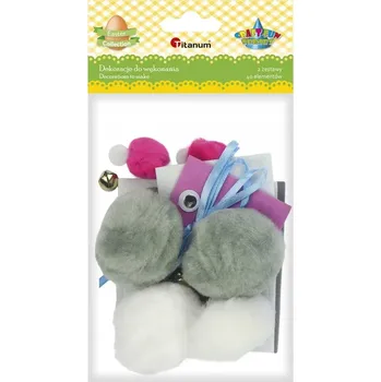 Velikonoční dekorace Velikonoční sada k sestavení Králíček 2 ks Titanum
