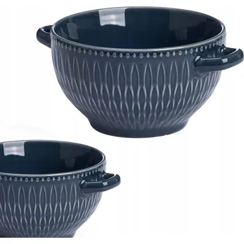 Keramická miska tmavě modrá 650 ml hluboká miska na polévku nebo oběd