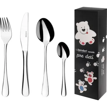 Příbor Dětský příbor Hotel 4 dílná souprava Berndorf Sandrik