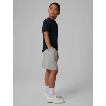 Chlapecké kraťasy 4F Teplákové KRAŤASY chlapecké šedé, střih Regular, lehké, velikost 140 (9-10 let)