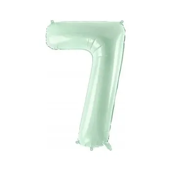Balónek Fóliový balónek "Číslice 7", zelený, PartyDeco, 86 cm (34"), DGT