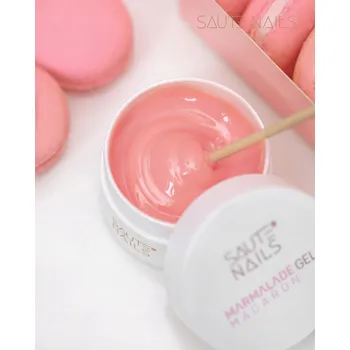 Lak na nehty SAUTE NAILS STAVEBNÍ GEL MARMALADE GEL MACARON - 50ML BROSKEVOVÝ