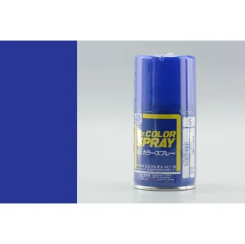 Modelářská barva Barva Mr. Color akrylová č. 005 – Blue, sprej (40 ml)