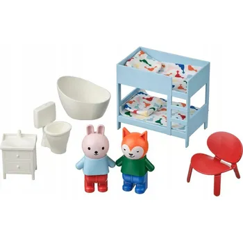 IKEA HUSET Nábytek a figurky do domečku pro panenky, ložnice/koupelna
