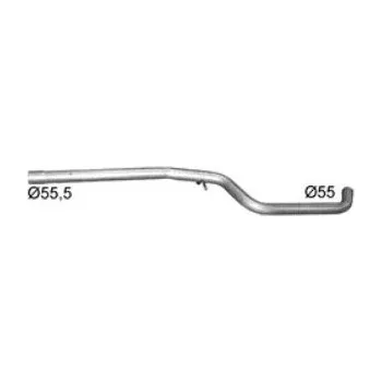 Střední díl výfuku Výfuk - střední trubka výfuku SEAT Ateca 2.0 TDi 4x2, SEAT Leon 2.0 TDi Turbo Diesel, SEAT Leon III 2.0 TDi 4x2, ŠKODA Karoq 2.0 TDi 4x2 (23.11)