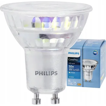 Žárovka Philips LED žárovka GU10 4,6W (ekvivalent 50W) 355lm 36° 2700K EyeComfort CorePro