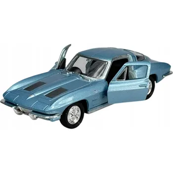 autíčko WELLY OLD TIMER 1963 CHEVROLET CORVETTE C2 MODRÝ 1:34 NOVÝ MODEL 43733