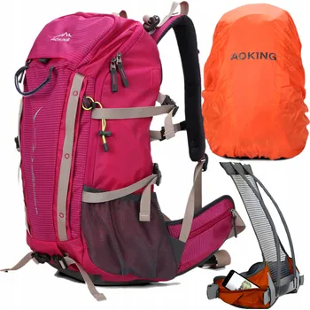 Batoh Aoking Nature Nomad H2O Mesh 20-40L růžový