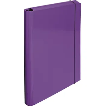 Archivační box Desky s gumičkou, 3 klopy lamino, lesklá, fialová