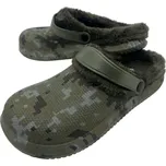 Adcz Pánské zelené zateplené gumové nazouváky Barva: Zelená, Velikost: 45