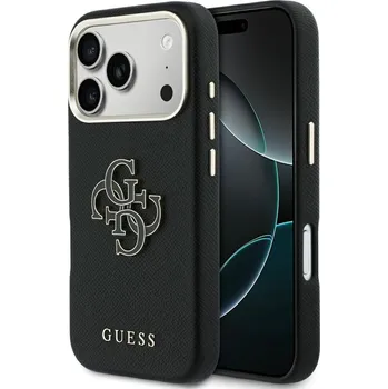 Pouzdro na mobilní telefon Guess - pevné pouzdro Resin Logo (GUHCP17L5PS4RGGK) - iPhone 17 Pro - černá