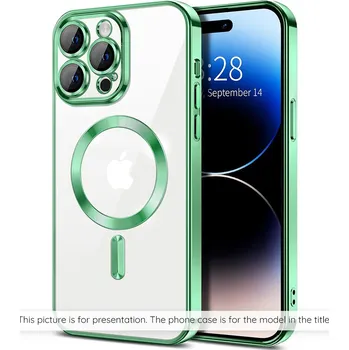 Pouzdro na mobilní telefon Techsuit - Luxury Crystal MagSafe - Samsung Galaxy S26 - světle zelená