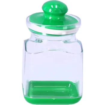 Dóza na potraviny PRŮHLEDNÁ NÁDOBA NA KOŘENÍ A SYPKÉ POTRAVINY 0,2L POLSKÝ VÝROBEK