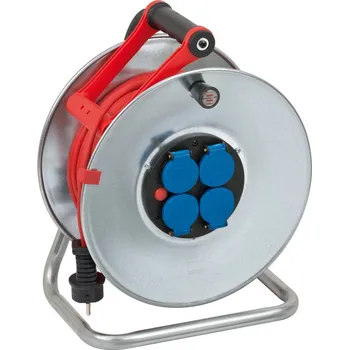 Prodlužovací kabel Prodlužovací Kabel na bubnu Brennenstuhl 40 m, 4 ks, stříbrný