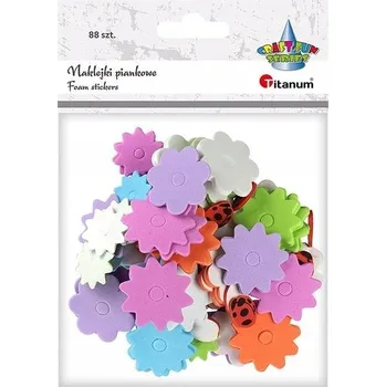 samolepka Pěnové Samolepky na květiny, mix 88 ks Titanum