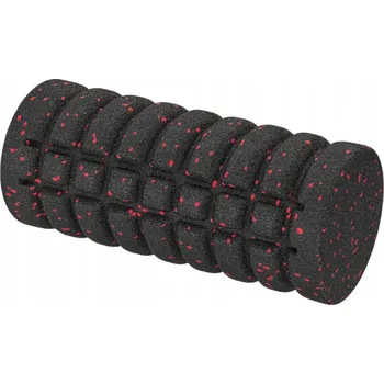 Pěnový válec Masážní válec s výstupky Crivit 33 cm x 14 cm černý, červený