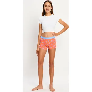 Dívčí menstruační kalhotky Modibodi Teen Hipster Boyshort Moderate Flower Checkerboard (DMKMTHBMFC) 12-14 let