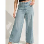 Sinsay - Džíny wide leg - tyrkysová