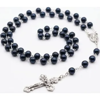 Růženec Timotej.cz Růženec z černých sladkovodních perel