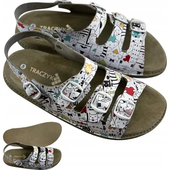 Dámské sandále ORTOPEDICKÉ zdravotní SANDÁLY z PŘÍRODNÍ KŮŽE KOTY BIOKEN nastavitelné vel. 39